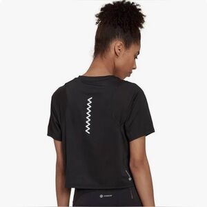 Adidas cropped women’s running tee size M